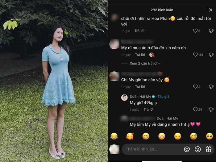 Vợ Đoàn Văn Hậu tiết lộ số kg khiến dân tình ngưỡng mộ. Ảnh chụp màn hình