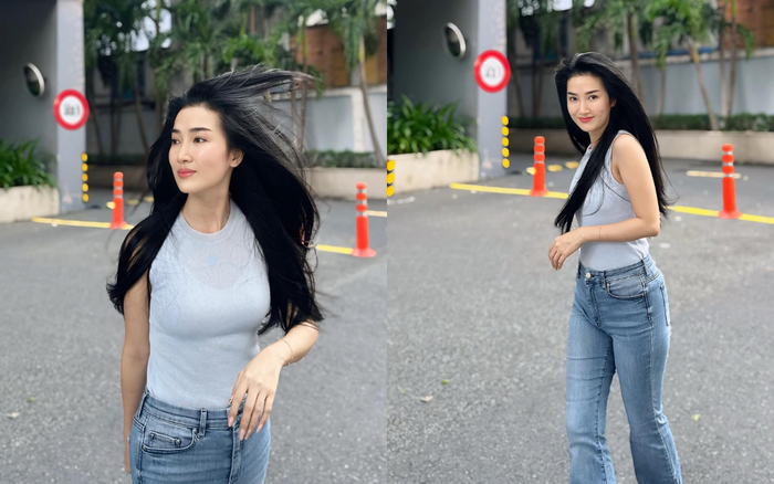 Sắc vóc trẻ đẹp, quyến rũ của Quỳnh Lam.