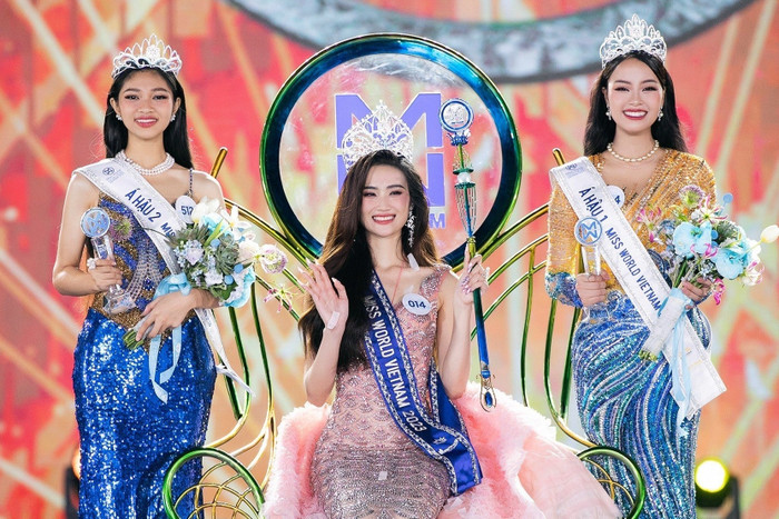 Ý Nhi đăng quang ngôi vị cao nhất tại Miss World Vietnam 2023.