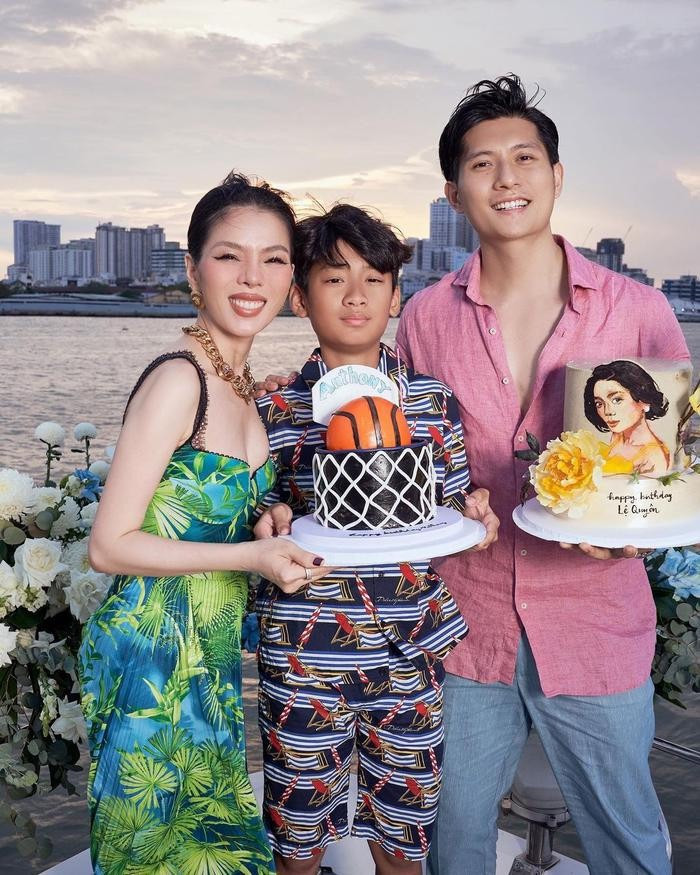 Lâm Bảo Châu thân thiết với con riêng của Lệ Quyên.