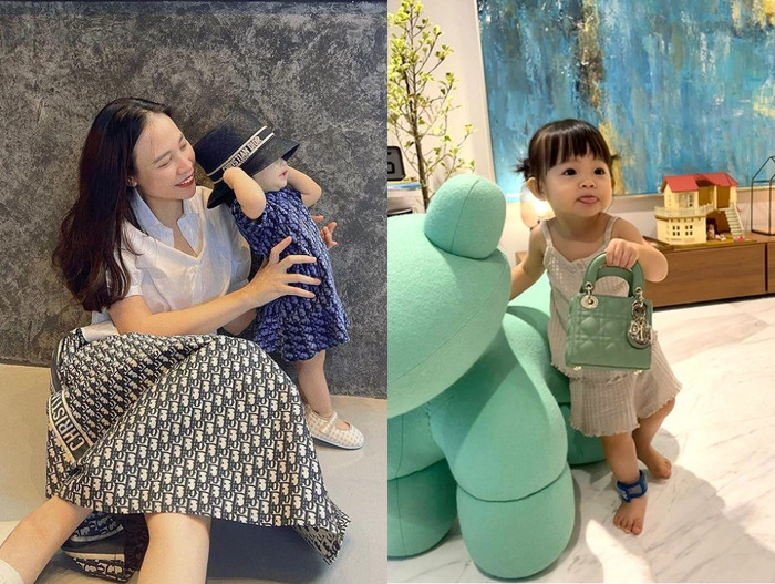 Đàm Thu Trang tậu hàng hiệu cho con cái từ bé. 