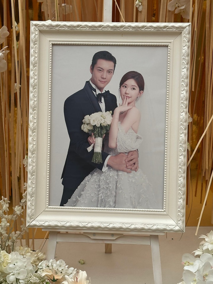 Ảnh cưới của Triệu Lộ Tư và Trần Vỹ Đình trong Hãy Để Tôi Tỏa Sáng