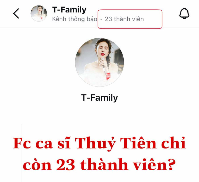 Nhóm FC ca sĩ Thủy Tiên chỉ còn 23 người? Ảnh 1