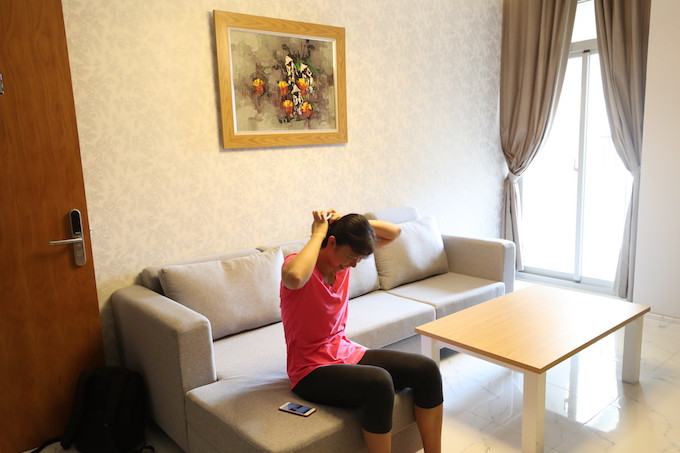 Nữ kình ngư vui vẻ trong ngôi nhà của mình (Ảnh Đông Huyền).