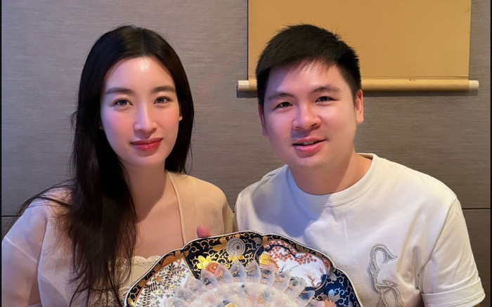 Đỗ Mỹ Linh 'thả thính' với chồng Ảnh 2