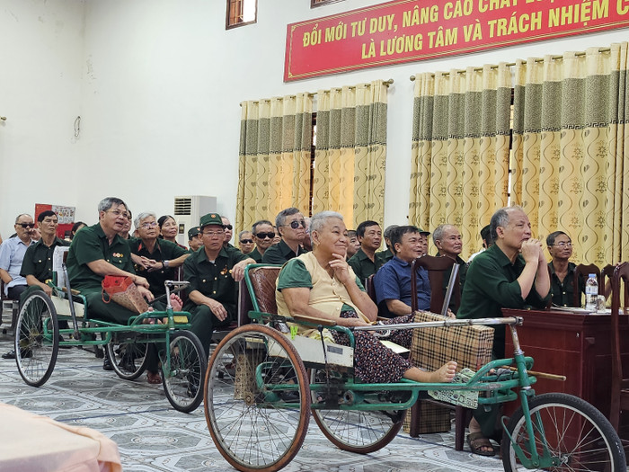 Các thương binh, bệnh binh tại Trung tâm điều dưỡng thương bệnh binh tỉnh Nghệ An 