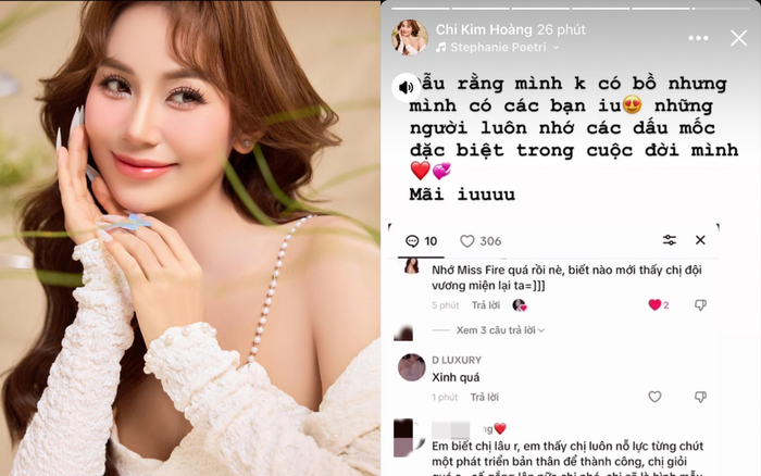 Á hậu Hoàng Kim Chi thừa nhận vẫn còn độc thân.