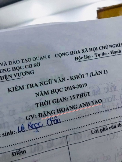 Thầy giáo có tên lạ kỳ đến khó tin