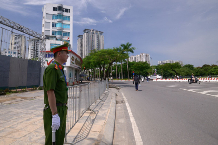 Các lực lượng chức năng cơ sở sẵn sàng làm nhiệm vụ.