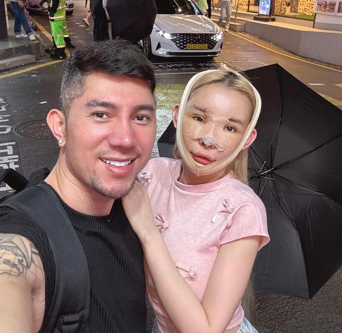 Ngân 98 sang Hàn Quốc thực hiện thẩm mỹ.