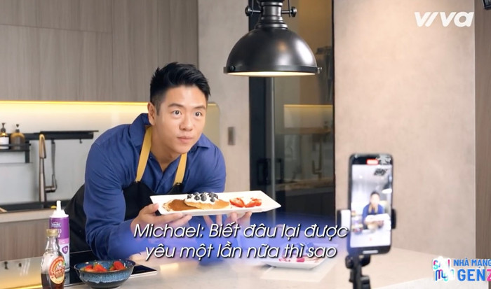 Nấu ăn là một trong những sở thích của nam người mẫu.