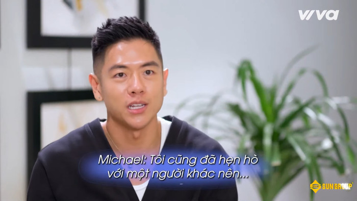Michael Trương thẳng thắn thừa nhận về sự sòng phẳng trong các buổi hẹn hò riêng tư tại Đảo Thiên Đường. Ảnh: Chụp màn hình