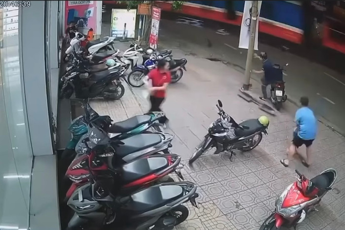 Hiện trường vụ tai nạn.