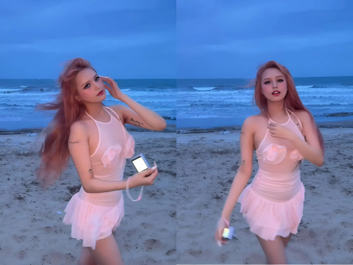 Xoài Non được ví như 'búp bê sống' nhờ vẻ đẹp ngọt ngào, xinh xắn. Ảnh chụp màn hình