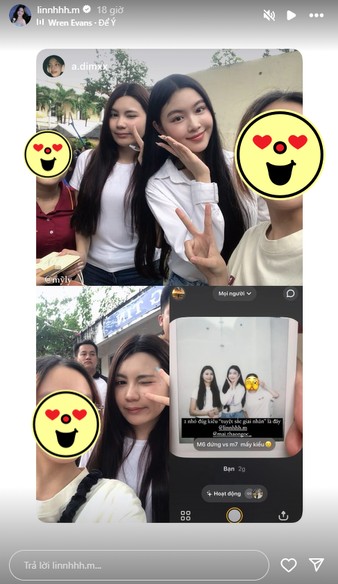 Con gái Quyền Linh được nhận xét là tuyệt sắc giai nhân. Ảnh chụp màn hình