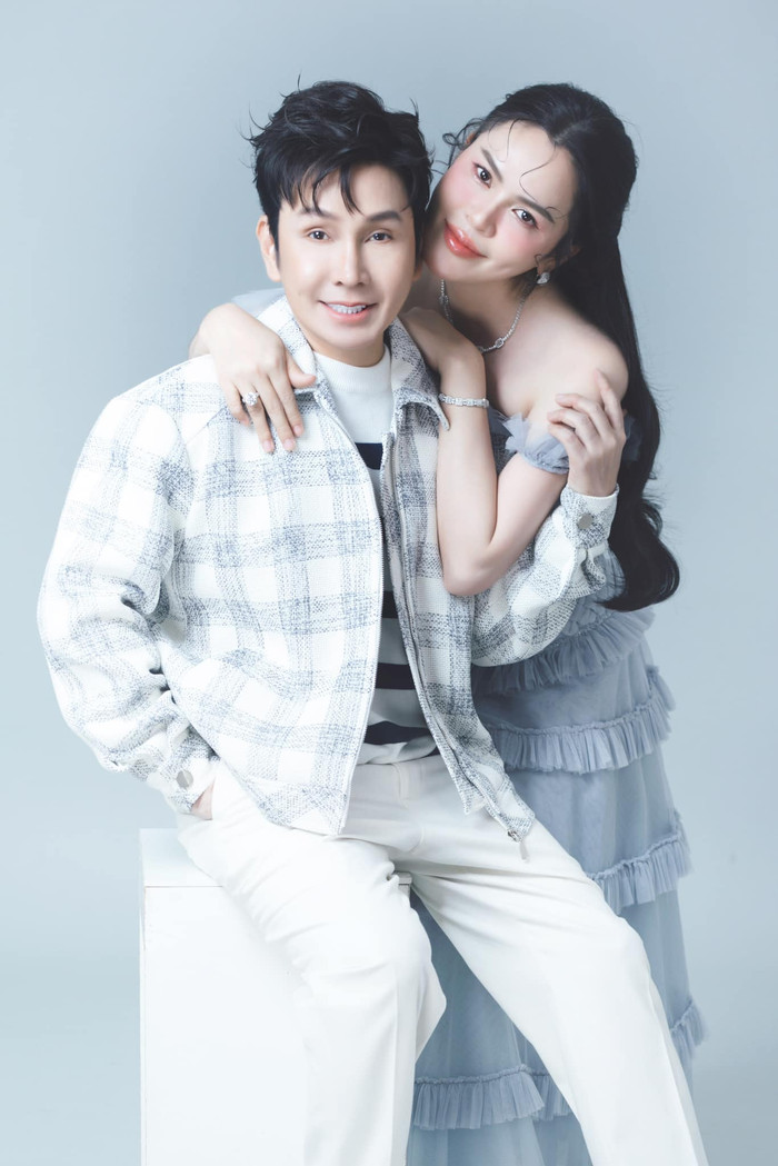 Hoa hậu Phương Lê 'tình bể bình' bên cạnh NSƯT Vũ Luân. 