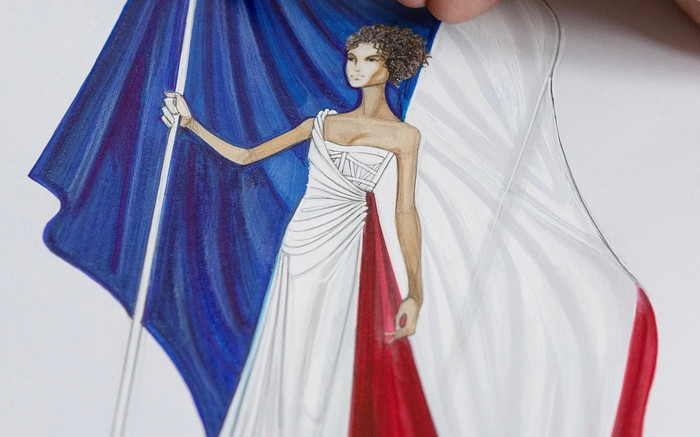 Dior tôn vinh Quốc kỳ Pháp tại khai mạc Olympic 2024 Ảnh 2