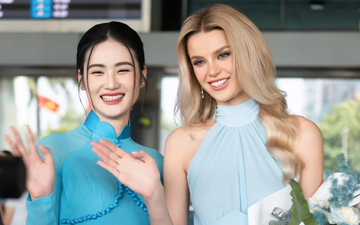 Hoa hậu Ý Nhi tự tin phỏng vấn người tiền nhiệm bằng tiếng Anh Ảnh 2