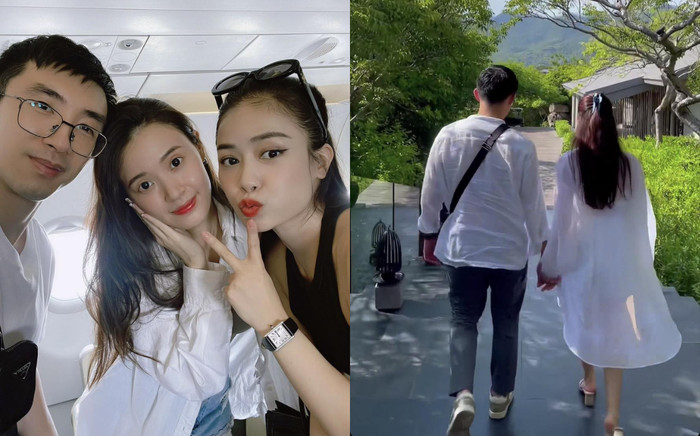 Midu tung khoảnh khắc đi hưởng tuần trăng mật, ông xã nắm chặt tay không rời Ảnh 2