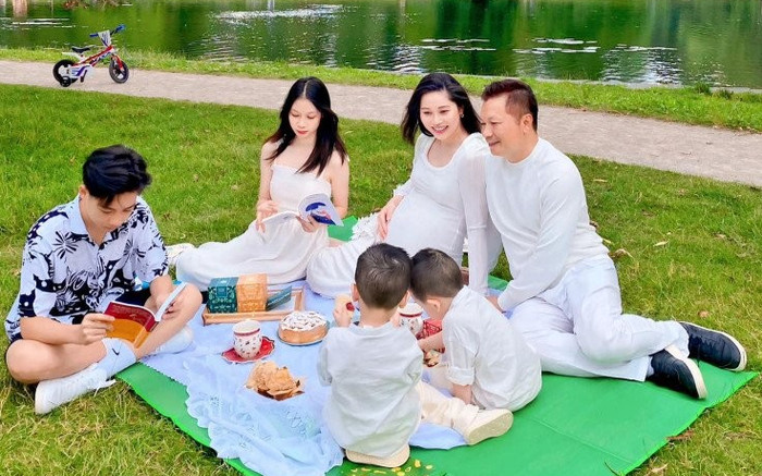 Á hậu Việt cưới Shark Hưng có tin vui lần 2, sắp sinh mới khoe Ảnh 2