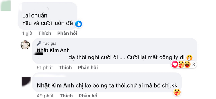 Nhật Kim Anh vội từ chối khi được đề xuất nhanh tái hôn.