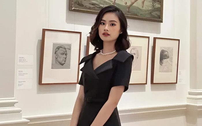 Hoa hậu Ý Nhi diện đồ hiệu đến trường ở Úc Ảnh 2