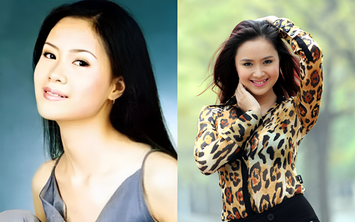 Nhan sắc Hồng Diễm hồi còn làm người mẫu.