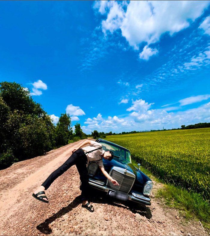 Thanh Duy cho biết anh gặp chút sự cố khi tự thực hiện cảnh quay.