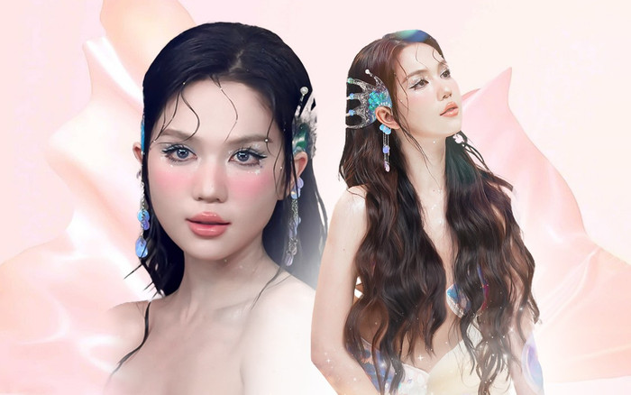 Ngọc Trinh hoá nàng tiên cá, lại để lộ gương mặt thiếu thon gọn Ảnh 2