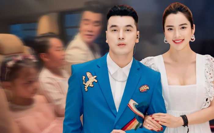 Hai con Ưng Hoàng Phúc hộ tống bố chạy show, cùng nhau ca hát tưng bừng trên xe Ảnh 2