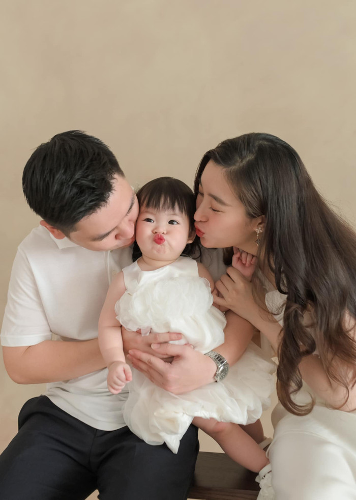 Con gái của Đỗ Mỹ Linh có tên là Tuệ An, vừa tròn 1 tuổi.
