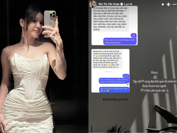 Bạn gái Đặng Văn Lâm trầm cảm vì yêu cầu của học viên. Ảnh FBNV