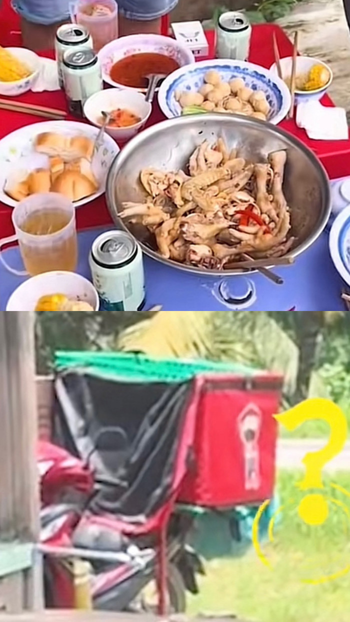 Đi giao hàng gặp chủ nhà đang ngồi nhậu, shipper liền hành động bất ngờ Ảnh 2