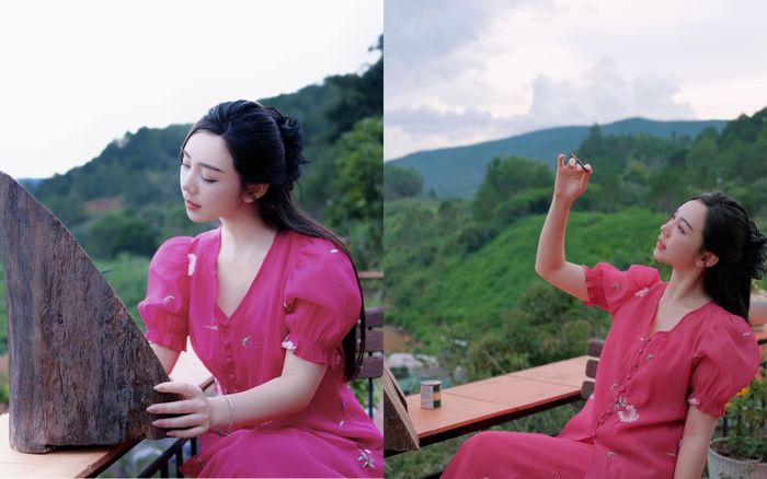 Quỳnh Kool khéo khoe góc nghiêng 'thần thánh' ở mọi góc chụp hình. Ảnh: FBNV