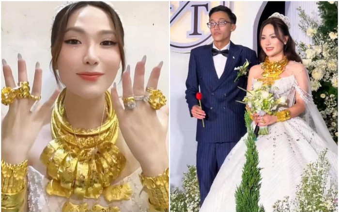 Cô dâu đeo vàng nặng trĩu, choáng ngợp hơn khi biết quà cưới từ bố mẹ hai bên Ảnh 2