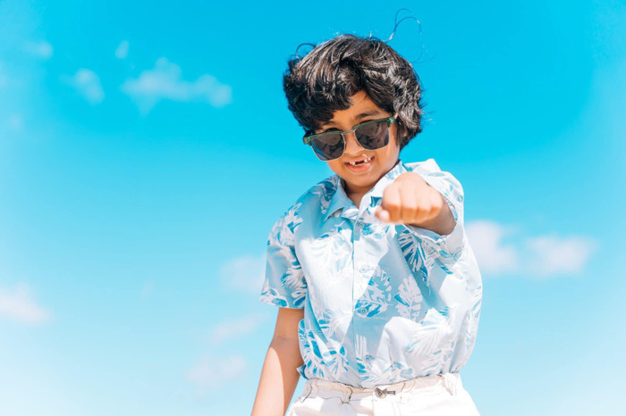 Quý tử nhà Nguyệt Ánh như bản sao của bố.