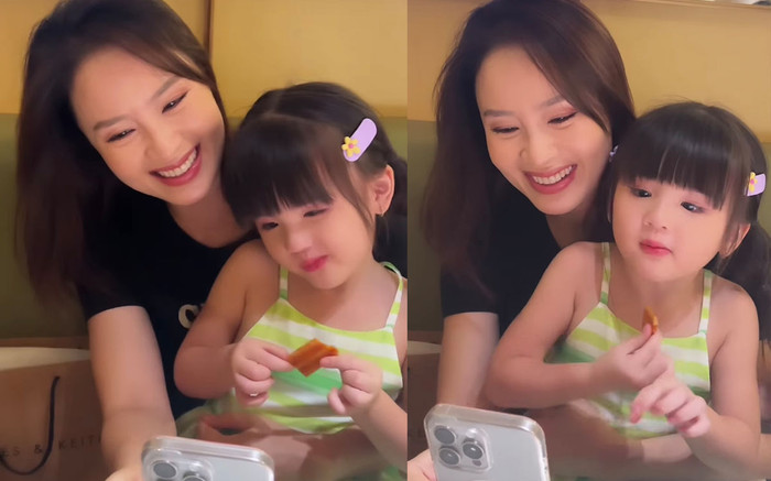 Hồng Diễm chia sẻ khoảnh khắc con gái cưng đòi bố, đáng yêu đến mức khiến dân tình tan chảy Ảnh 2