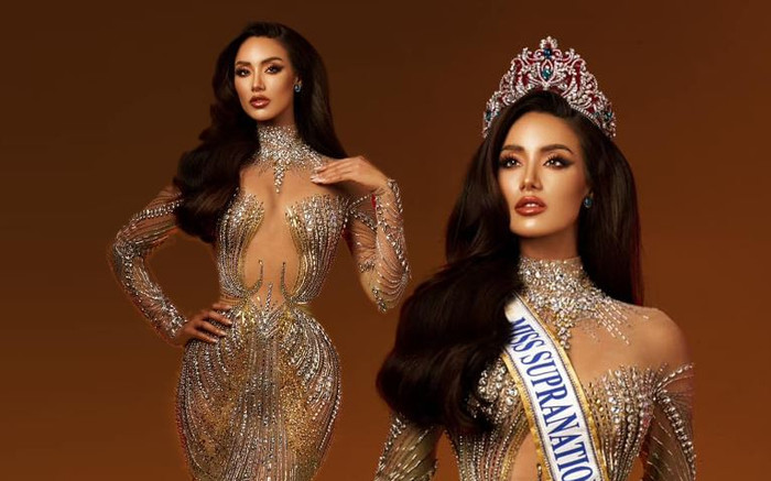 Lydie Vũ hé lộ váy dạ hội 'dải ngân hà tinh tú' tại chung kết Miss Supranational Ảnh 2