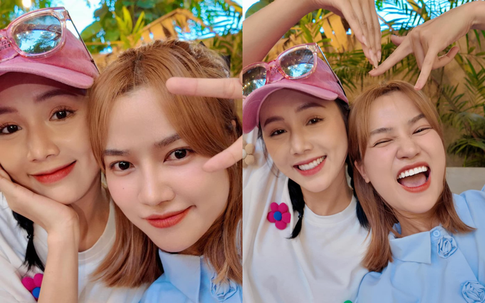 Tình màn ảnh Đình Tú (áo xanh) hội ngộ cô bạn thân cực phẩm.