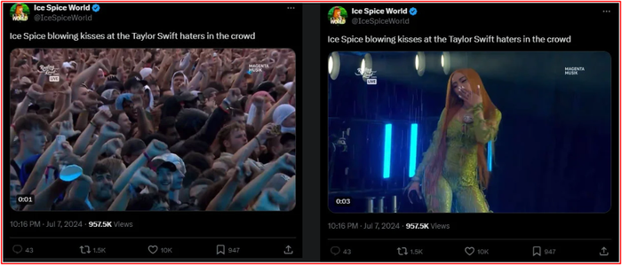 Nữ ca sĩ có hành động tinh tế khi thấy khán giả chế giễu ca khúc của Taylor Swift Ảnh 2