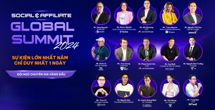 Nhằm giúp hàng nhiều người có nguồn thu nhập “thụ động” ngay tại nhà và xây dựng một cộng đồng doanh nghiệp tăng trưởng bền vững ACCESSTRADE tổ chức chương trình nói về lĩnh vực Social & Affiliate Global Submit 2024 vào ngày 1/8 tới tại TP.HCM.