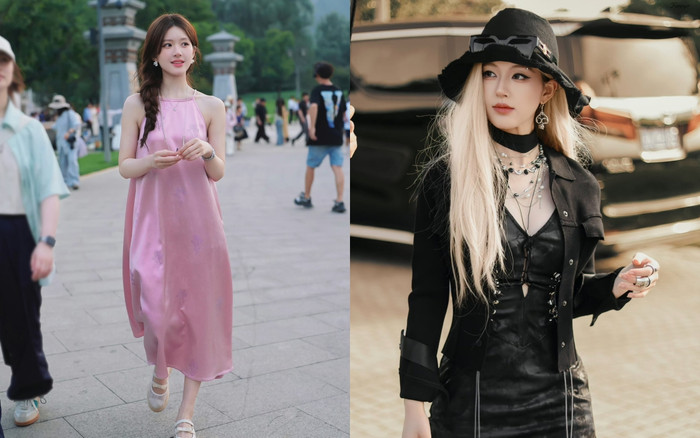 Hai trong số những tạo hình gây sốt của Triệu Lộ Tư ở Hãy Để Tôi Toả Sáng. 