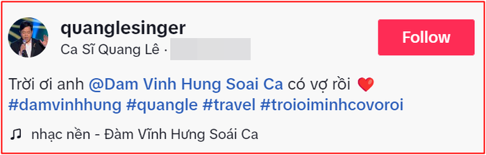 Quang Lê 'than trời' khi hay tin Đàm Vĩnh Hưng 'có vợ' Ảnh 1