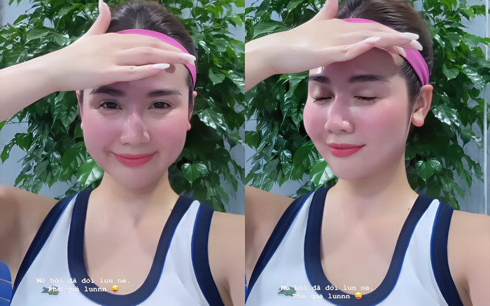 Làn da căng bóng, hồng hào của Huyền Lizzie.