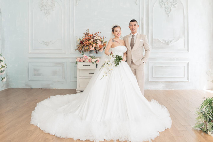 Lương Bằng Quang khoe ảnh cưới lãng mạn với Ngân 98