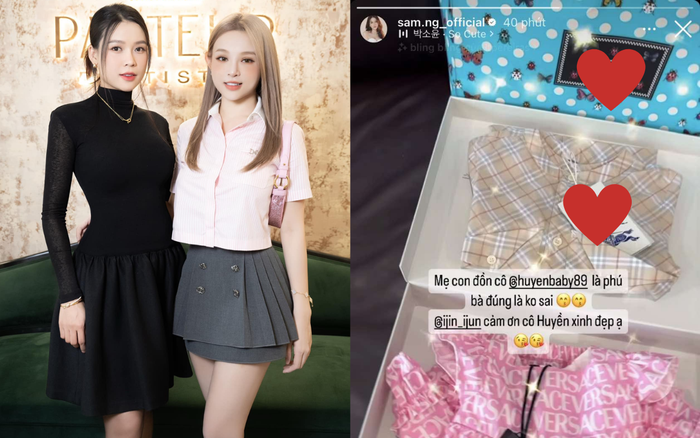 Huyền Baby thoải mái chi tiền cho Sam. Ảnh: Instagram sam.ng_offical