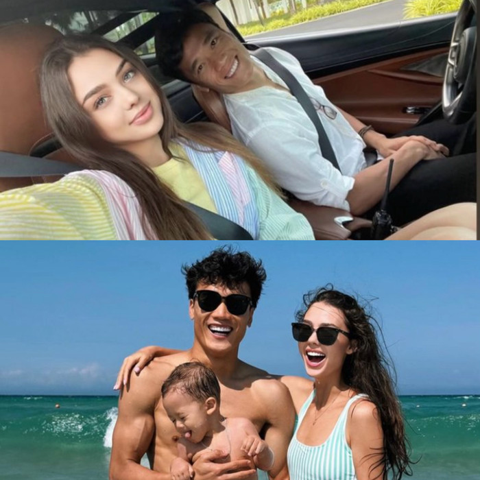 Nhan sắc của vợ Bùi Tiến Dũng thăng hạng theo thời gian.