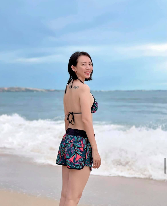 Thu Trang trong lần hiếm hoi diện bikini.
