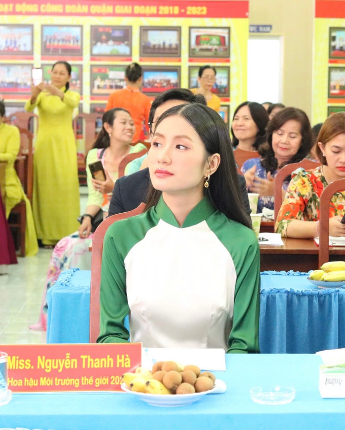 Hoa hậu Nguyễn Thanh Hà.