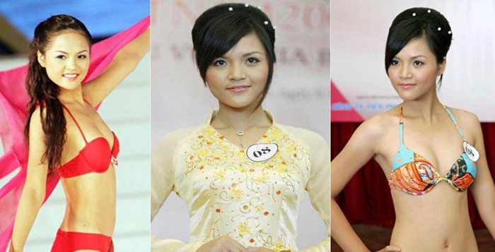 Thu Quỳnh từng góp mặt trong cuộc thi nhan sắc.